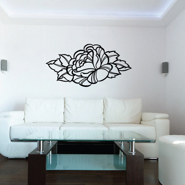 Image of Outlined Flower Decals