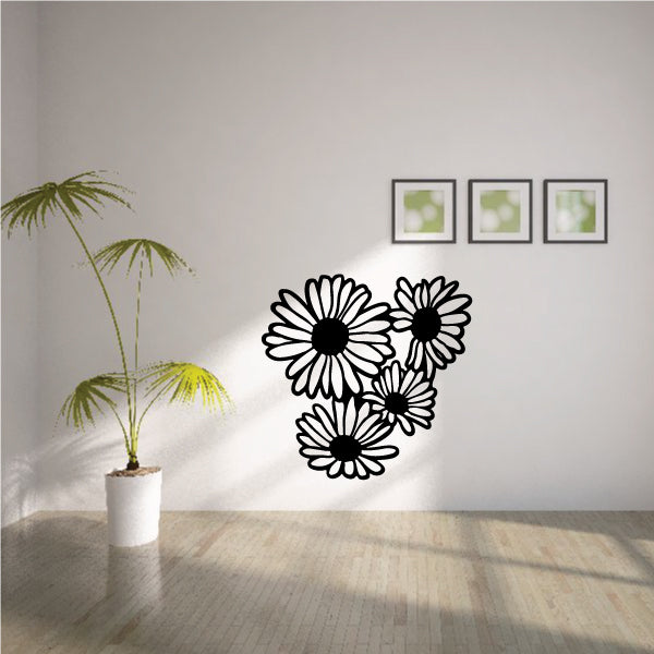 Image of Outlined Flower Decals