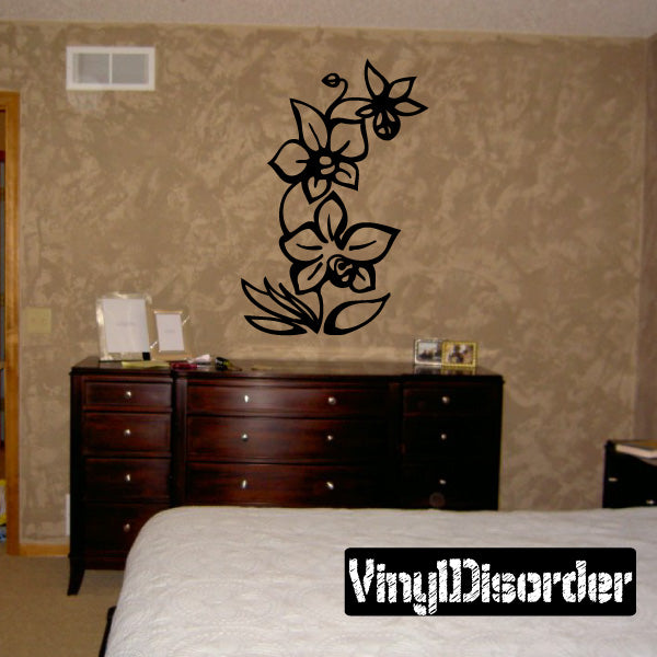 Image of Outlined Flower Decals