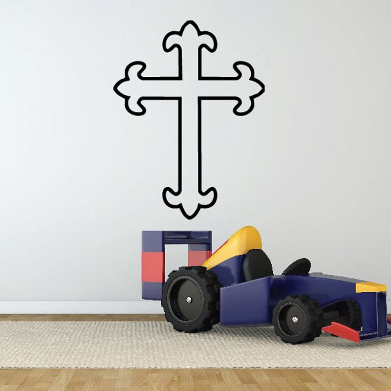 Image of Outlined St Thomas Cross Decal