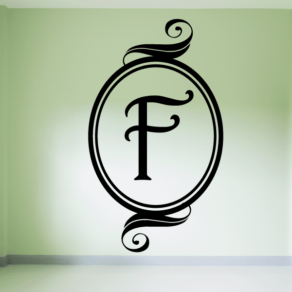 Image of oval-monogram-decals