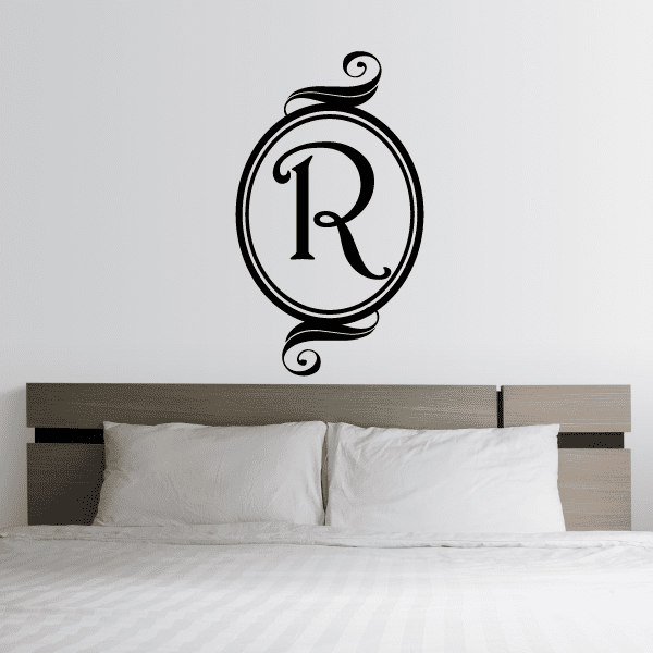 Image of oval-monogram-decals