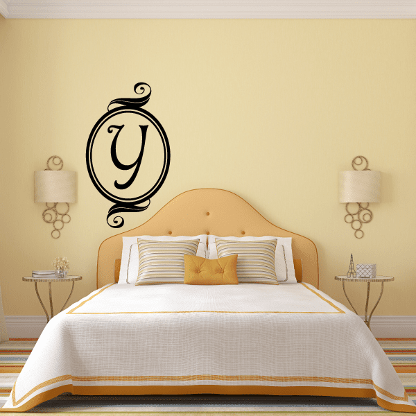 Image of oval-monogram-decals