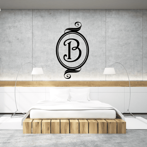 Image of oval-monogram-decals