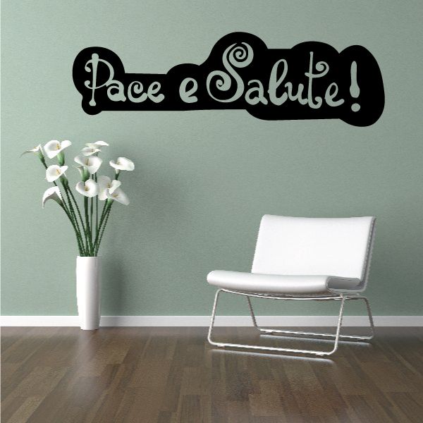 Image of Pace e Salute Corsian Happy New Year Decal