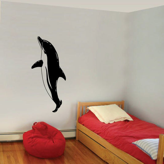 Image of Pacfic Dolphin Doing Tricks Decal