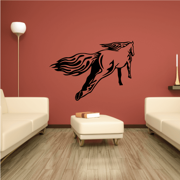 Image of Pacing Saddled Horse Decal