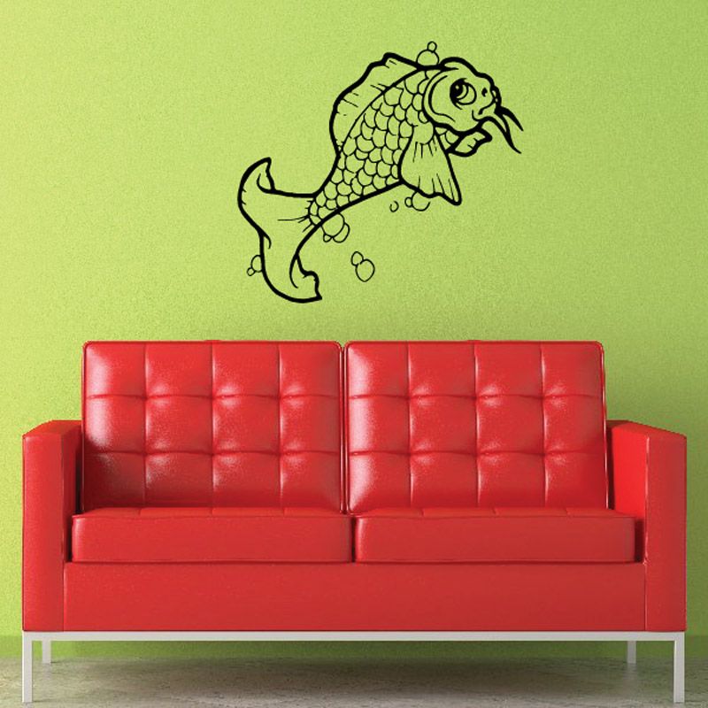 Image of Paddling Goldfish Decal