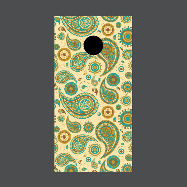 Image of Paisley Cornhole Board Wraps