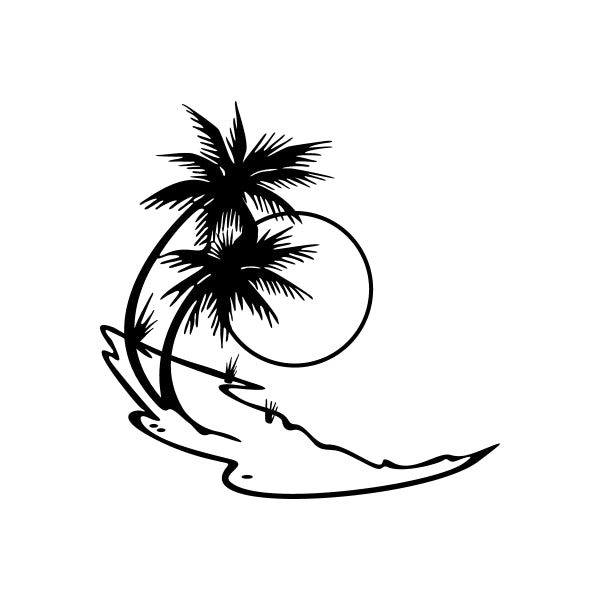 Image of Palm Tree Decals