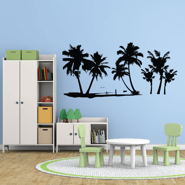 Image of Palm Tree Decals