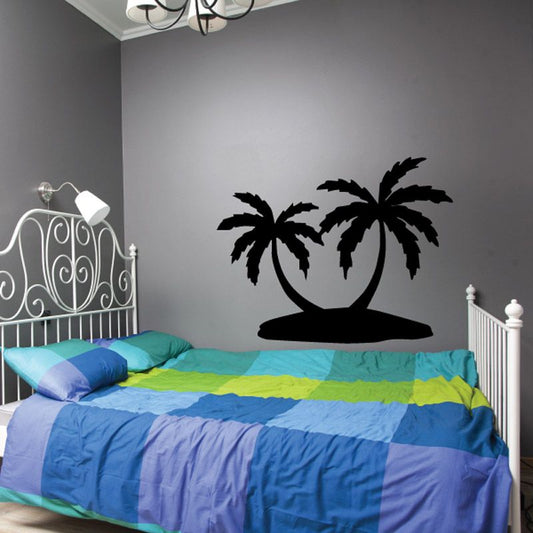 Image of Palm Tree Island Decal