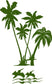 Palm Tree with Pelicans kit - Vinyl Wall Decals