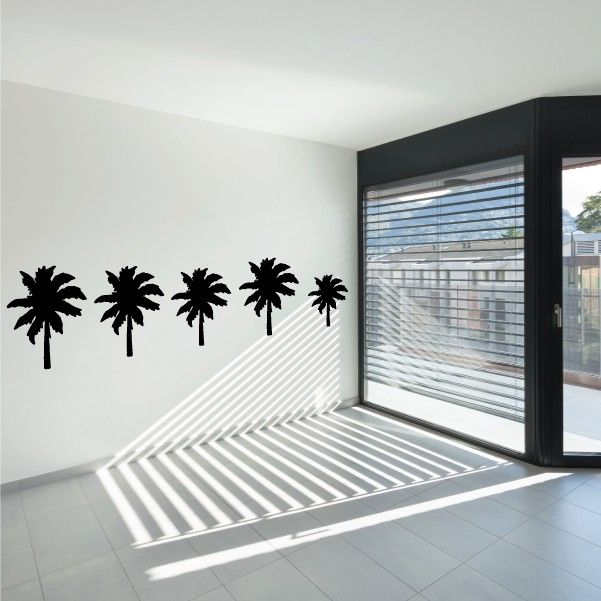 Image of Palm Trees Detailed Family Kit Decal