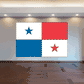Panama flag sticker: red, blue, white panels with blue and red stars