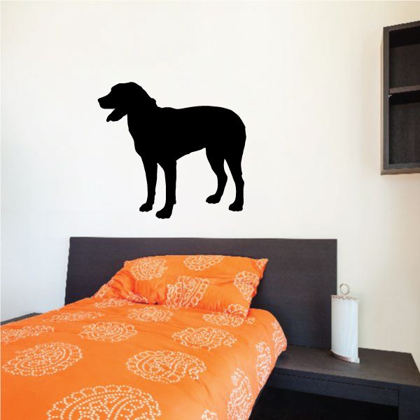 Black Greater Swiss Mountain Dog silhouette wall decal