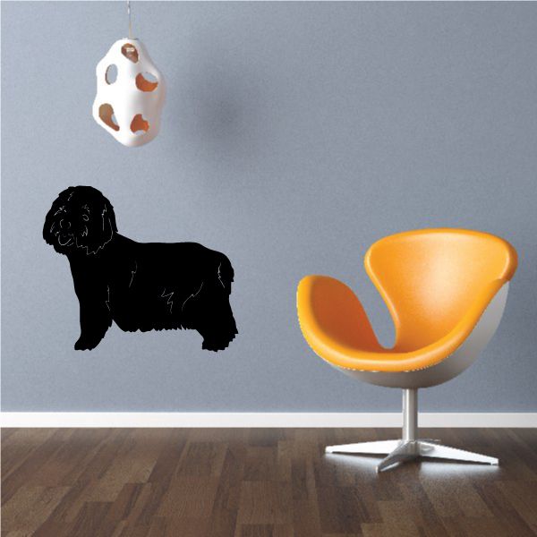 West Highland White Terrier vinyl decal, black dog silhouette with paw and ear details