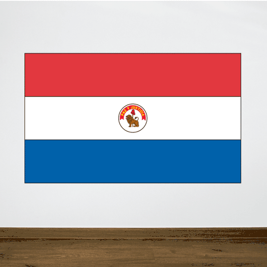 Image of Paraguay Flag Sticker 02