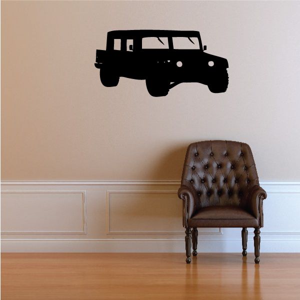 Image of Parked Humvee Decal