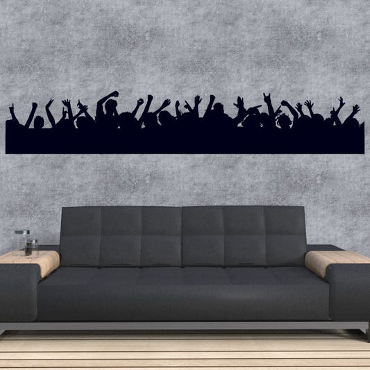 Image of Partying Concert Fans Decal