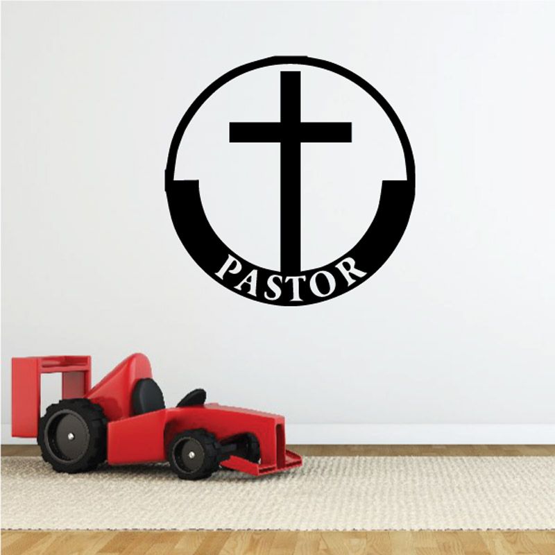 Image of Pastor Cross Decal