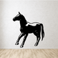 Pausing horse decal, black standing horse silhouette