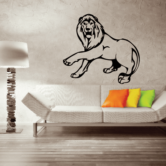 Image of Pawing Lion Decal