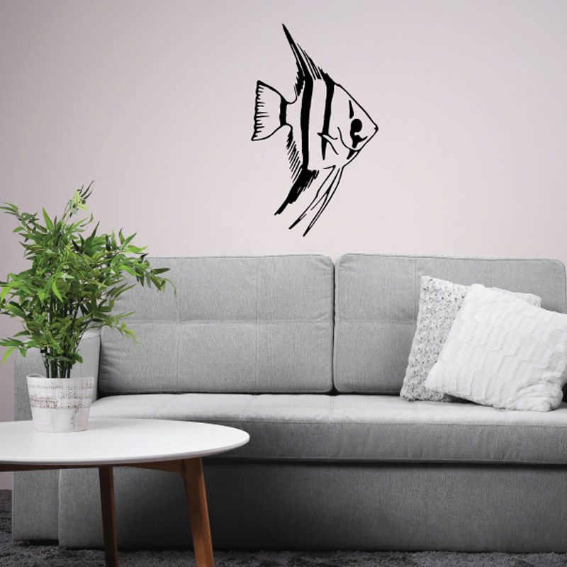 Image of Peaceful Angel Fish Decal