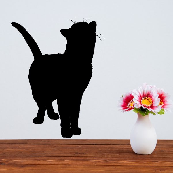 Image of Peaceful Cat Looking Forward Decal