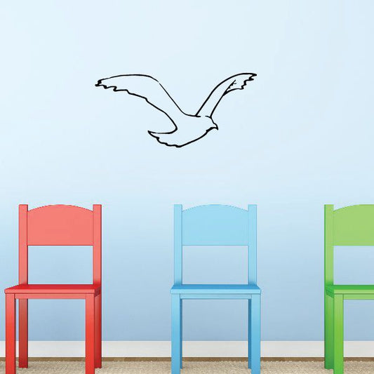 Image of Peaceful Shore Bird Flying Decal