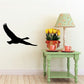 Black flying goose wall decal with outstretched wings