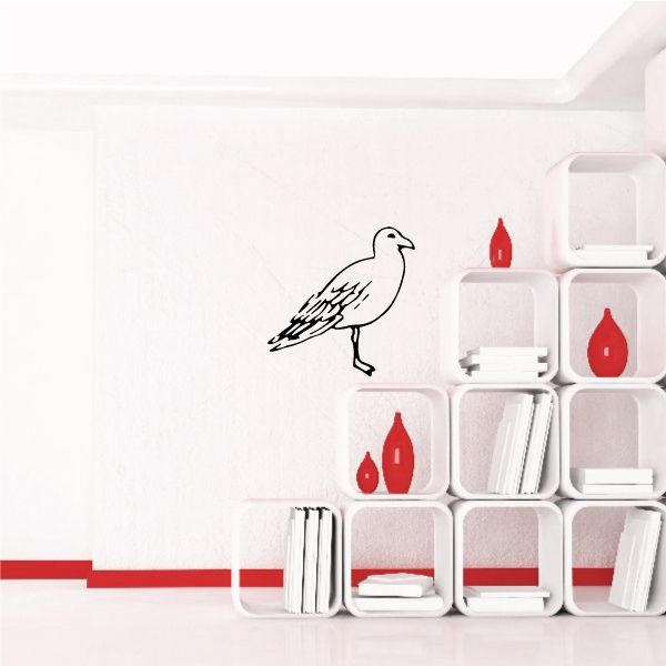 Image of Peaceful Standing Shore Bird Decal