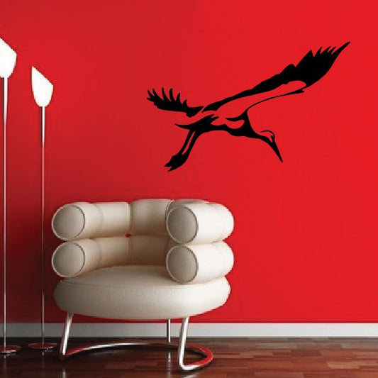 Image of Peaceful Stork Soaring Decal