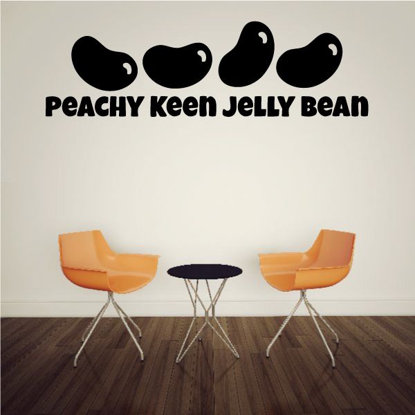 Image of Peachy Keen Jelly Bean Decal