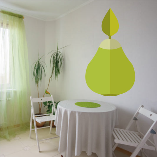 Image of Pear Wall Decal - Vinyl Decal - Car Decal - Idcolor004