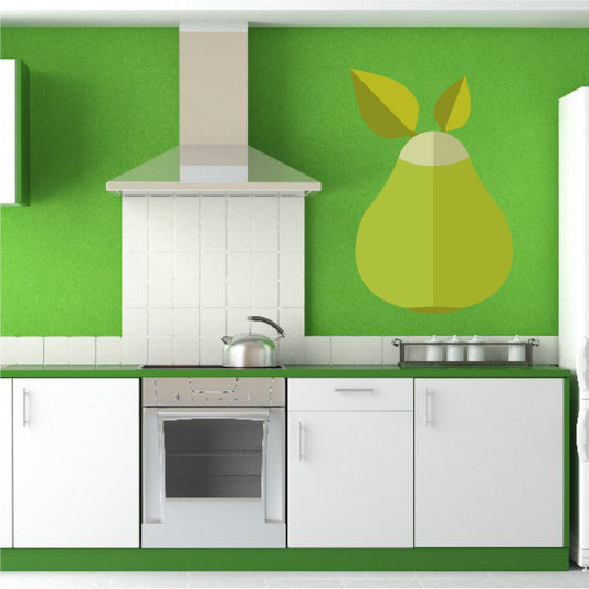 Image of Pear Wall Decal - Vinyl Decal - Car Decal - Idcolor024