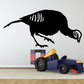 Black pecking turkey hen wall decal silhouette