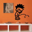 Image of Peeing Calvin Decals