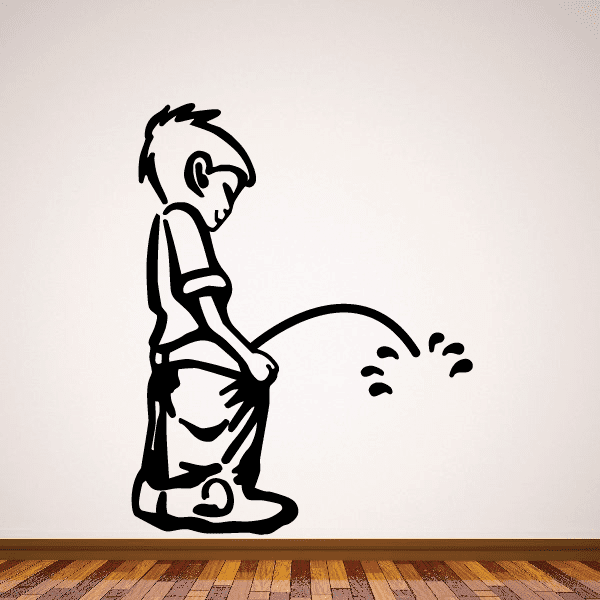 Image of Peeing Calvin Decals