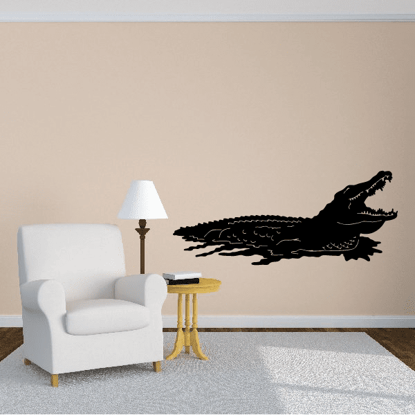 Image of Peeking Alligator Decal