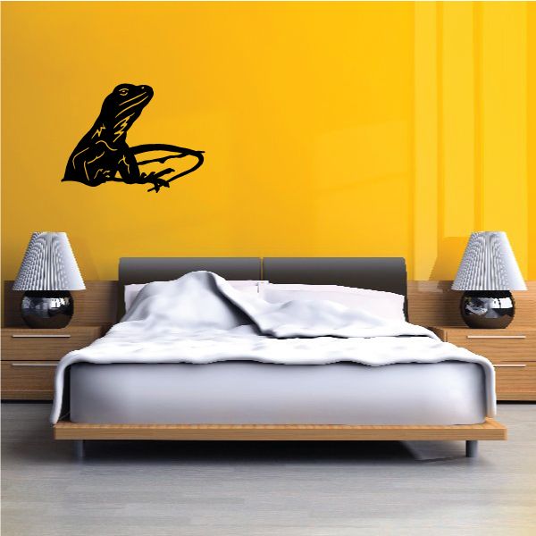 Image of Peeking Lizard Decal