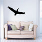 Pelican wall decal vinyl sticker showing a black flying pelican silhouette