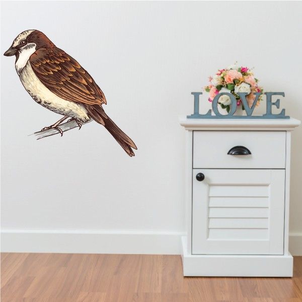 Image of Perched Bird Sticker