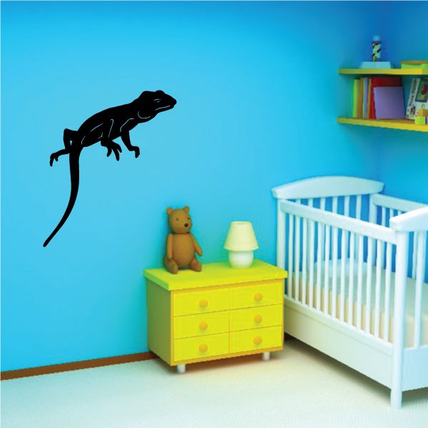 Image of Perched Lizard Decal