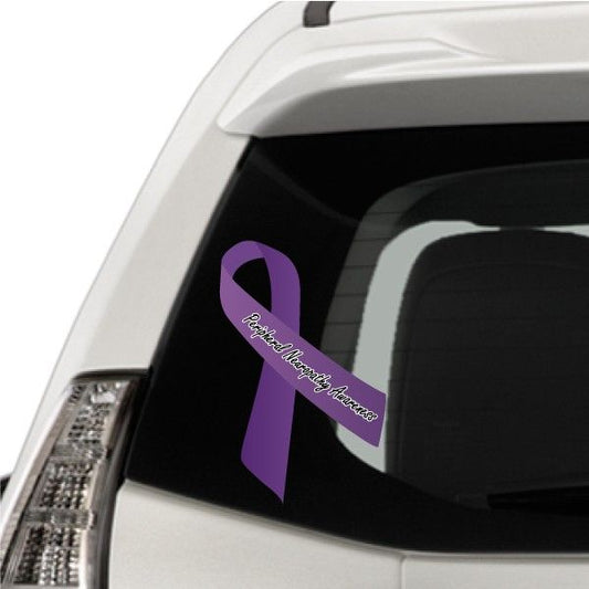 Image of Peripheral Neuropathy Awareness Ribbon Vinyl Sticker