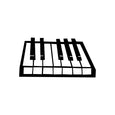 Image of Piano and Keyboard Decals