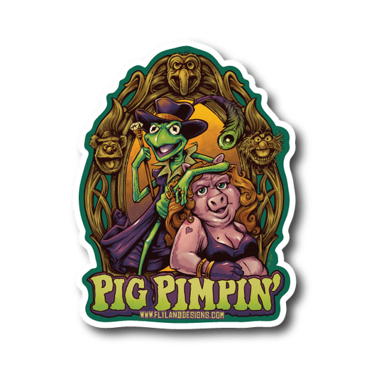 Pig Pimpin Vinyl Sticker