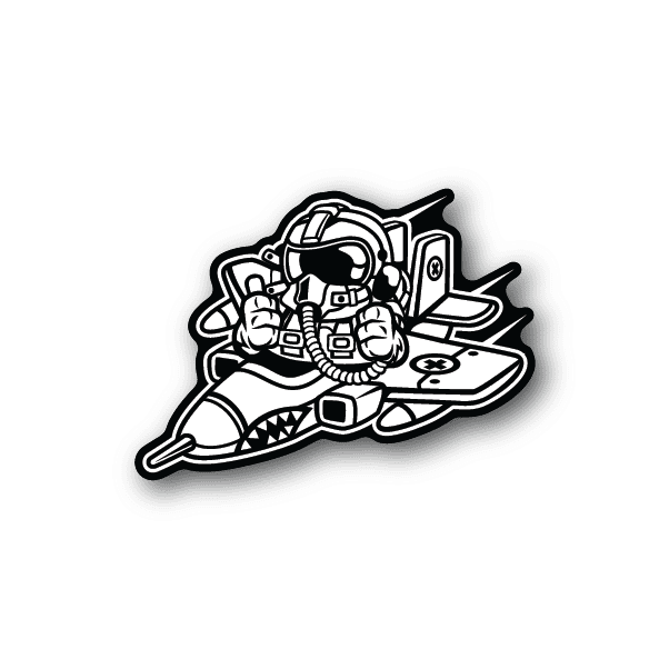 Image of Pilot Bomber Sticker