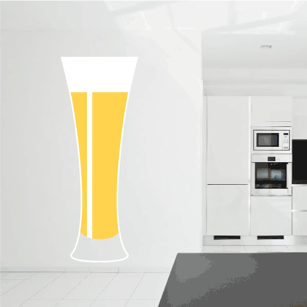 Image of Pilsner Beer Glass Sticker