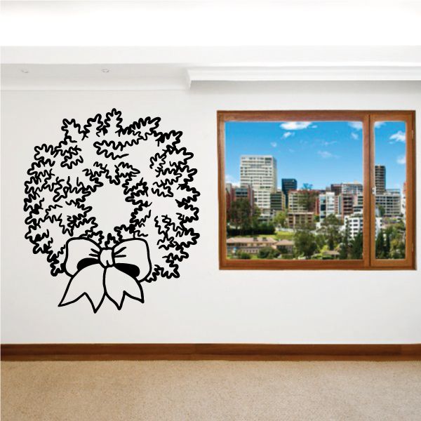 Image of Pine Wreath Decal